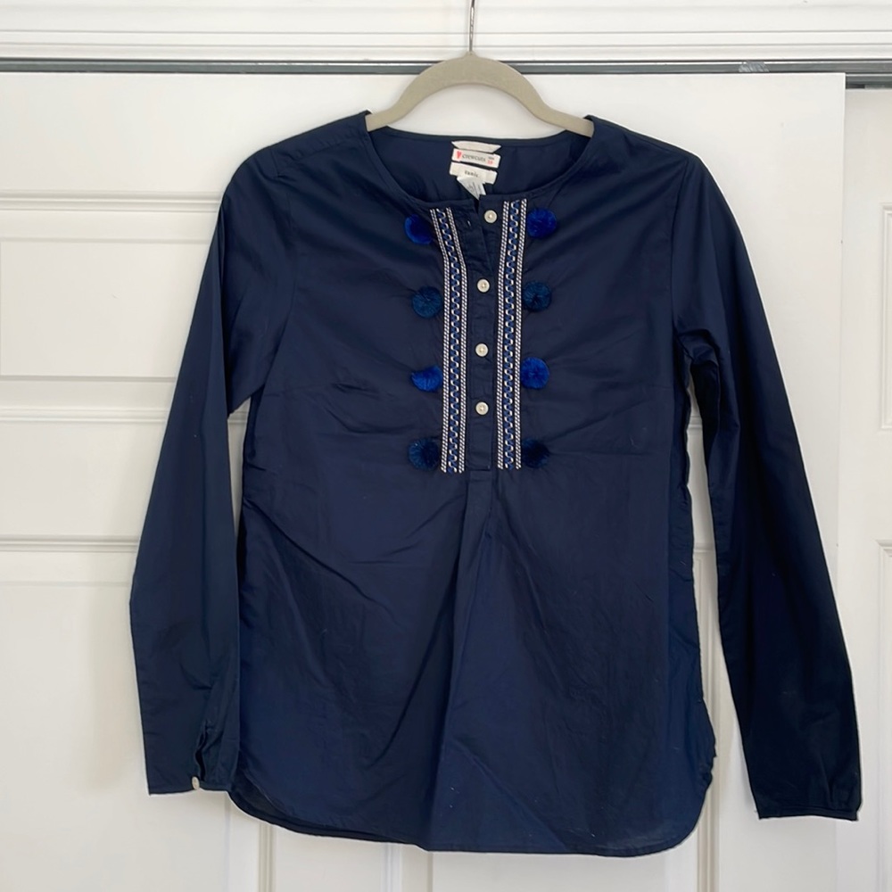Girls’ J Crew navy blue tunic